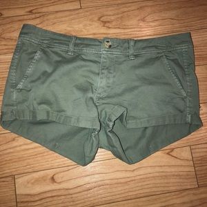 Abercrombie & Fitch Olive Chino Shorts